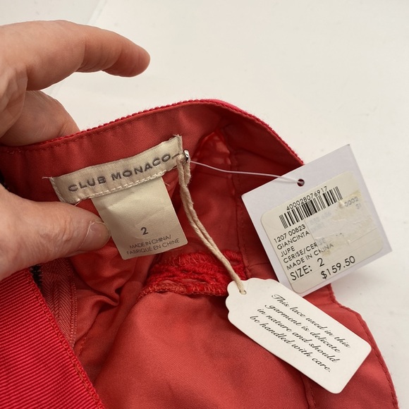 NWT Club Monaco Lace Skirt Giancinta June in Tangerine/Cerise. Size 2 - Picture 10 of 10